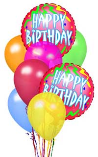 birthday balloons